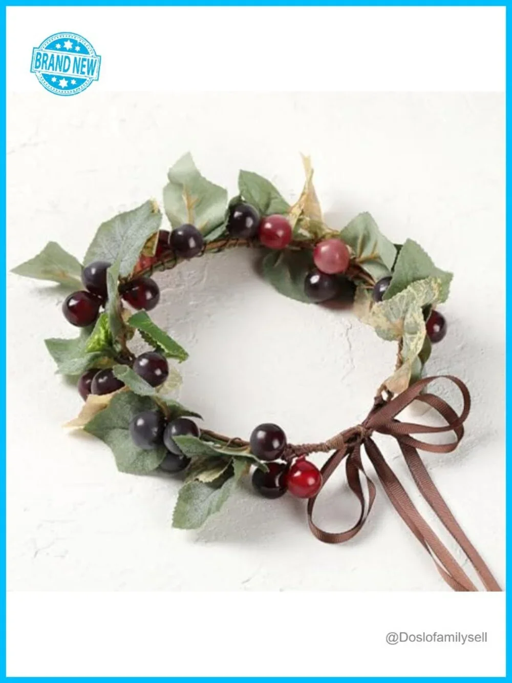 Grape Fruit Flower Headband Adjustable Tropical Hair Accessory